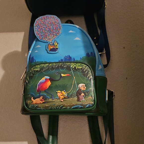 Loungefly Blue and Green Backpack - Picture 1 of 3